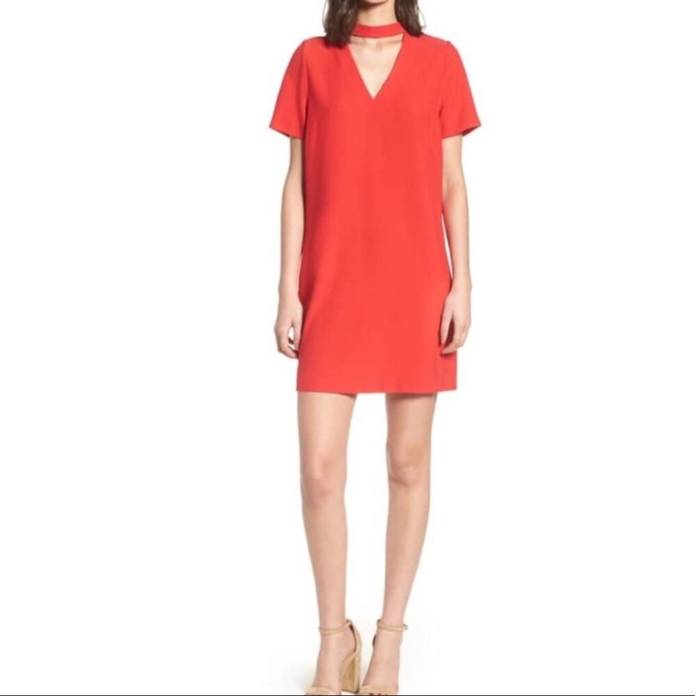 NWT Bishop + Young Sasha Shift Choker Dress in Poppy Size Large